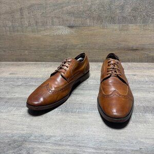 Cole Haan Grand OS British Tan Leather Wingtip Oxford Shoes Men's Size 11.5